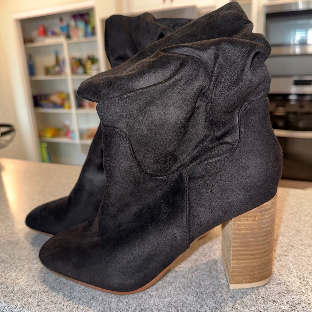Black Suede Ankle Boots